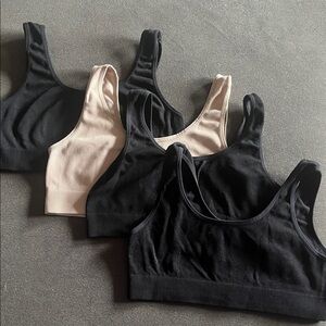 Art Class  Seamless Sports Bra - Black and Cream